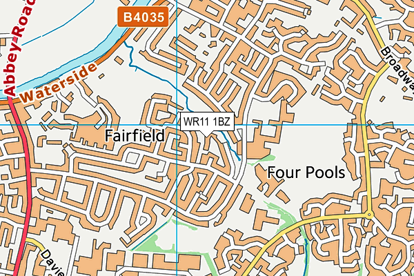WR11 1BZ map - OS VectorMap District (Ordnance Survey) WR11 1BZ map - OS VectorMap District (Ordnance Survey)