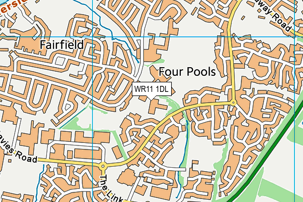 WR11 1DL map - OS VectorMap District (Ordnance Survey) WR11 1DL map - OS VectorMap District (Ordnance Survey)