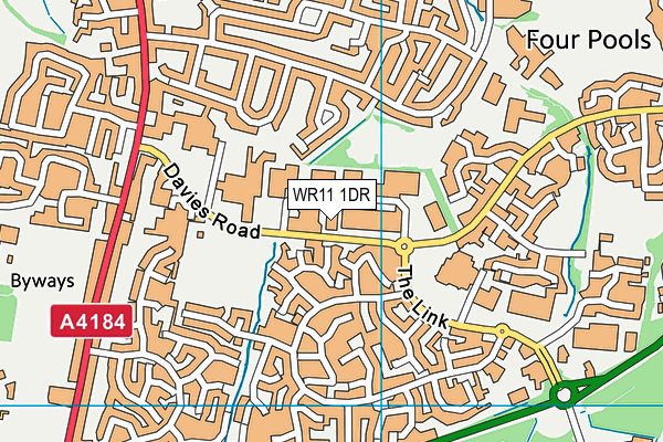 WR11 1DR map - OS VectorMap District (Ordnance Survey) WR11 1DR map - OS VectorMap District (Ordnance Survey)