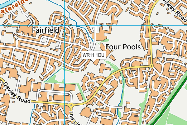 WR11 1DU map - OS VectorMap District (Ordnance Survey) WR11 1DU map - OS VectorMap District (Ordnance Survey)