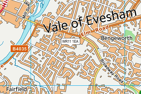 WR11 1EA map - OS VectorMap District (Ordnance Survey) WR11 1EA map - OS VectorMap District (Ordnance Survey)