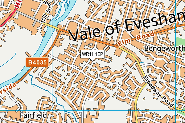 WR11 1EP map - OS VectorMap District (Ordnance Survey) WR11 1EP map - OS VectorMap District (Ordnance Survey)
