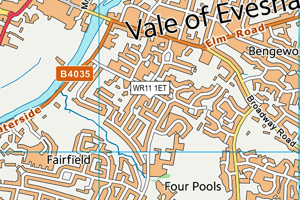 WR11 1ET map - OS VectorMap District (Ordnance Survey) WR11 1ET map - OS VectorMap District (Ordnance Survey)