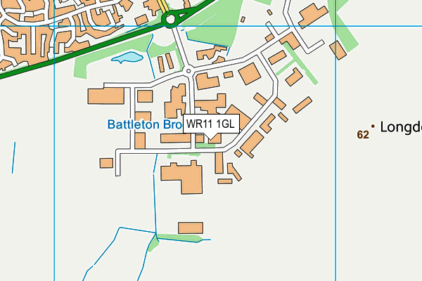 WR11 1GL map - OS VectorMap District (Ordnance Survey) WR11 1GL map - OS VectorMap District (Ordnance Survey)