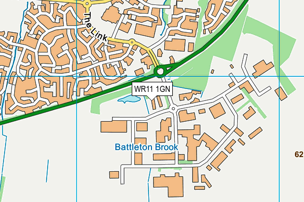 WR11 1GN map - OS VectorMap District (Ordnance Survey) WR11 1GN map - OS VectorMap District (Ordnance Survey)