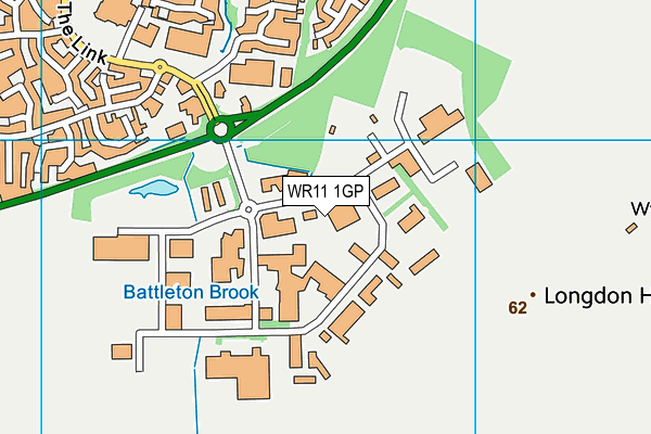 WR11 1GP map - OS VectorMap District (Ordnance Survey) WR11 1GP map - OS VectorMap District (Ordnance Survey)