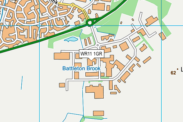 WR11 1GR map - OS VectorMap District (Ordnance Survey) WR11 1GR map - OS VectorMap District (Ordnance Survey)