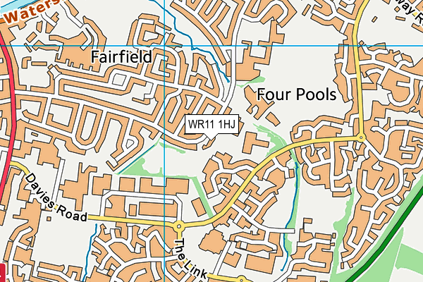 WR11 1HJ map - OS VectorMap District (Ordnance Survey) WR11 1HJ map - OS VectorMap District (Ordnance Survey)