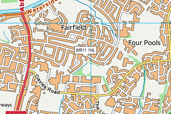 WR11 1HL map - OS VectorMap District (Ordnance Survey)
