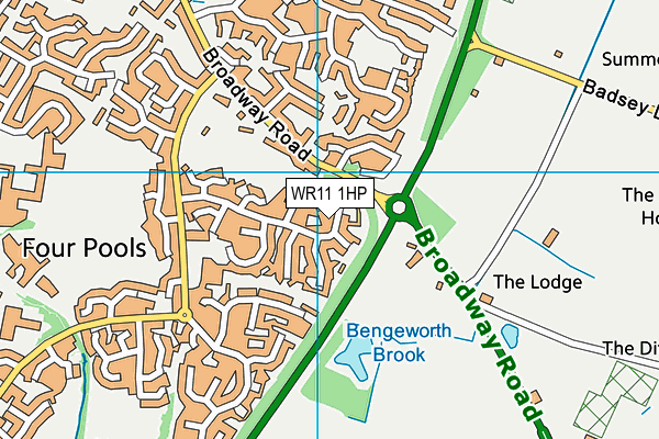 WR11 1HP map - OS VectorMap District (Ordnance Survey) WR11 1HP map - OS VectorMap District (Ordnance Survey)