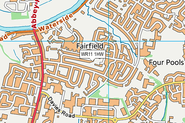 WR11 1HW map - OS VectorMap District (Ordnance Survey) WR11 1HW map - OS VectorMap District (Ordnance Survey)
