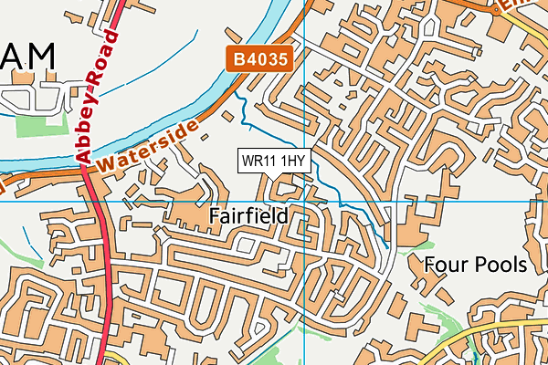 WR11 1HY map - OS VectorMap District (Ordnance Survey) WR11 1HY map - OS VectorMap District (Ordnance Survey)