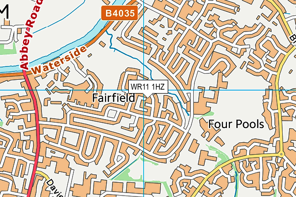 WR11 1HZ map - OS VectorMap District (Ordnance Survey) WR11 1HZ map - OS VectorMap District (Ordnance Survey)