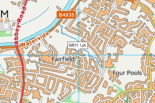 WR11 1JA map - OS VectorMap District (Ordnance Survey) WR11 1JA map - OS VectorMap District (Ordnance Survey)