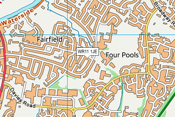 WR11 1JE map - OS VectorMap District (Ordnance Survey) WR11 1JE map - OS VectorMap District (Ordnance Survey)