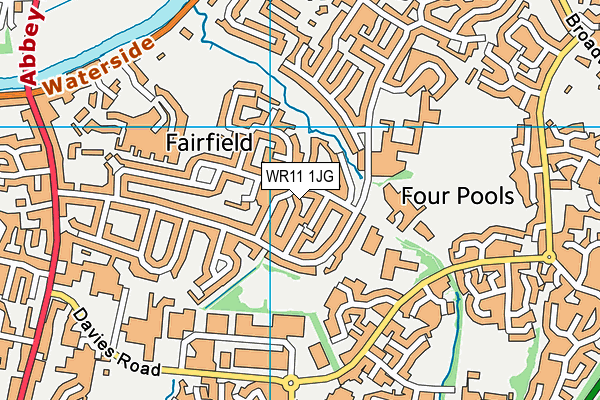 WR11 1JG map - OS VectorMap District (Ordnance Survey) WR11 1JG map - OS VectorMap District (Ordnance Survey)