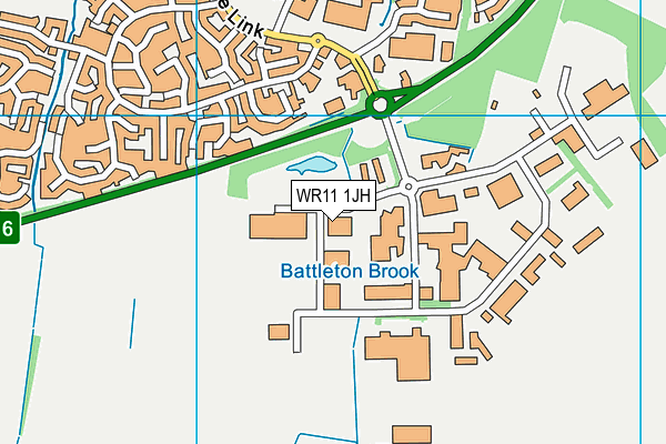 WR11 1JH map - OS VectorMap District (Ordnance Survey) WR11 1JH map - OS VectorMap District (Ordnance Survey)