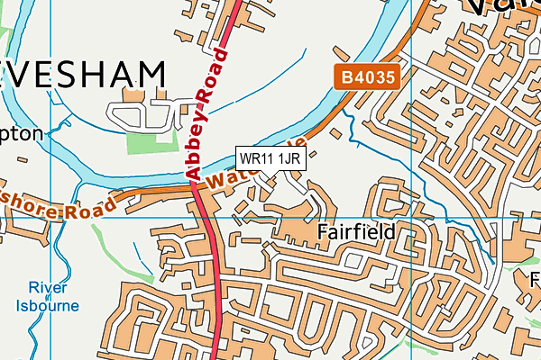 WR11 1JR map - OS VectorMap District (Ordnance Survey) WR11 1JR map - OS VectorMap District (Ordnance Survey)