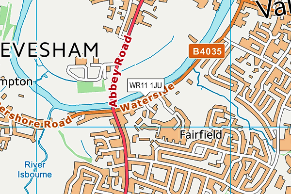 WR11 1JU map - OS VectorMap District (Ordnance Survey) WR11 1JU map - OS VectorMap District (Ordnance Survey)