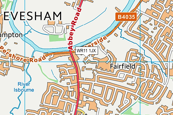 WR11 1JX map - OS VectorMap District (Ordnance Survey) WR11 1JX map - OS VectorMap District (Ordnance Survey)