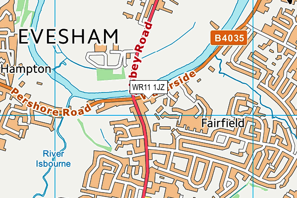 WR11 1JZ map - OS VectorMap District (Ordnance Survey) WR11 1JZ map - OS VectorMap District (Ordnance Survey)