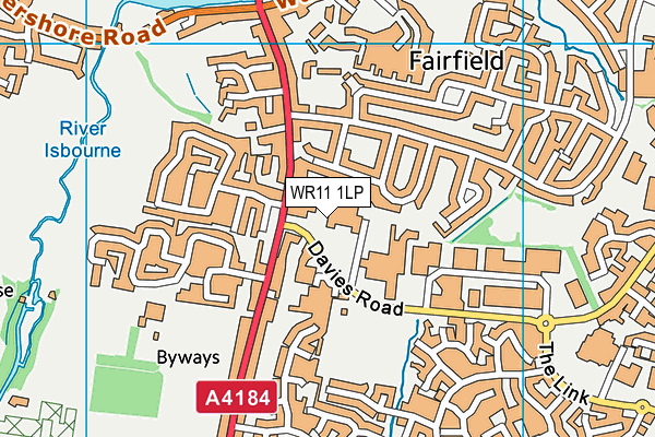 WR11 1LP map - OS VectorMap District (Ordnance Survey) WR11 1LP map - OS VectorMap District (Ordnance Survey)