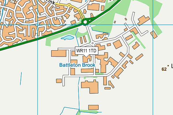 WR11 1TD map - OS VectorMap District (Ordnance Survey) WR11 1TD map - OS VectorMap District (Ordnance Survey)