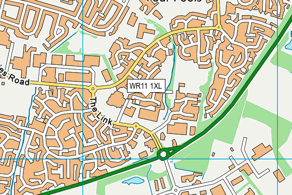 WR11 1XL map - OS VectorMap District (Ordnance Survey) WR11 1XL map - OS VectorMap District (Ordnance Survey)