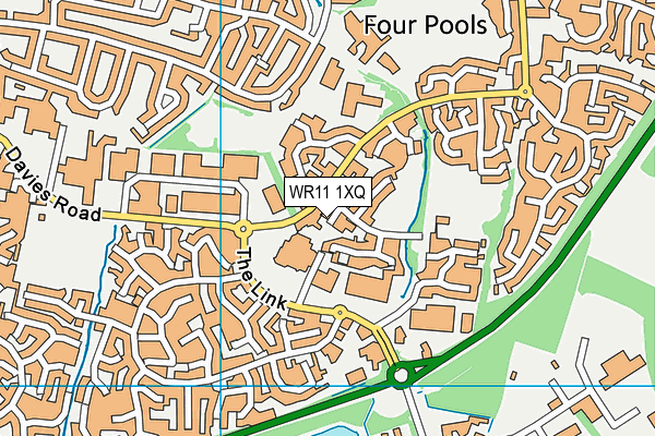 WR11 1XQ map - OS VectorMap District (Ordnance Survey) WR11 1XQ map - OS VectorMap District (Ordnance Survey)