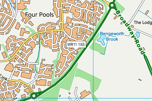 WR11 1XS map - OS VectorMap District (Ordnance Survey) WR11 1XS map - OS VectorMap District (Ordnance Survey)