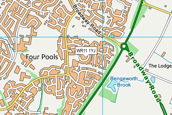 WR11 1YJ map - OS VectorMap District (Ordnance Survey) WR11 1YJ map - OS VectorMap District (Ordnance Survey)