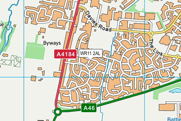 WR11 2AL map - OS VectorMap District (Ordnance Survey) WR11 2AL map - OS VectorMap District (Ordnance Survey)
