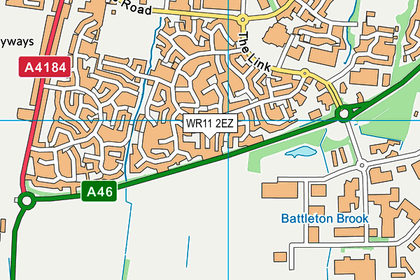 WR11 2EZ map - OS VectorMap District (Ordnance Survey) WR11 2EZ map - OS VectorMap District (Ordnance Survey)