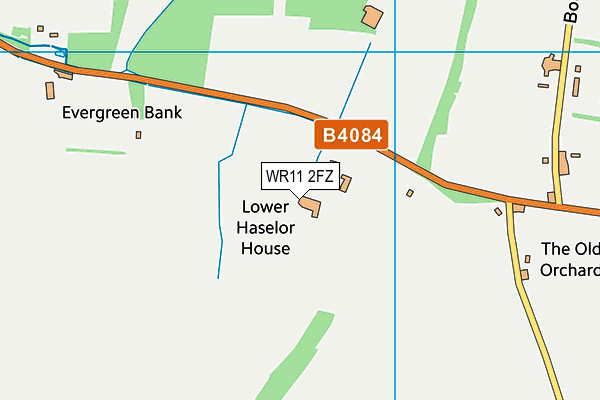 WR11 2FZ map - OS VectorMap District (Ordnance Survey) WR11 2FZ map - OS VectorMap District (Ordnance Survey)