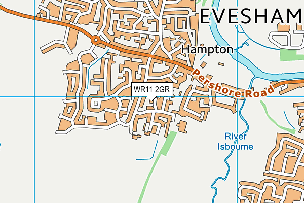 WR11 2GR map - OS VectorMap District (Ordnance Survey) WR11 2GR map - OS VectorMap District (Ordnance Survey)