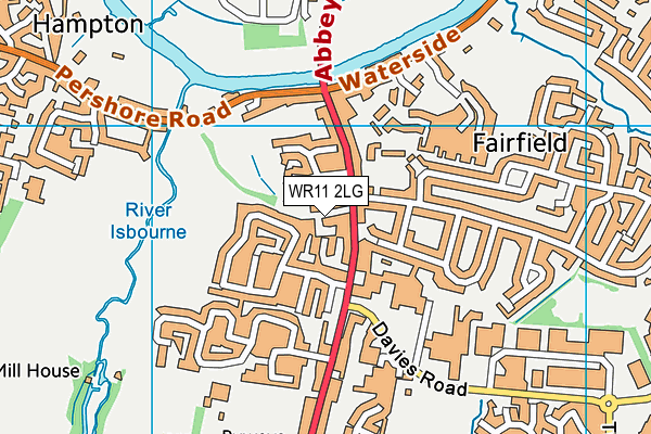 WR11 2LG map - OS VectorMap District (Ordnance Survey) WR11 2LG map - OS VectorMap District (Ordnance Survey)