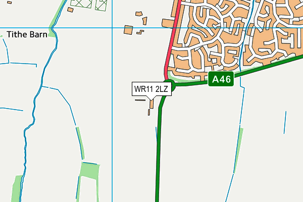 WR11 2LZ map - OS VectorMap District (Ordnance Survey) WR11 2LZ map - OS VectorMap District (Ordnance Survey)