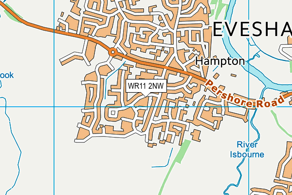 WR11 2NW map - OS VectorMap District (Ordnance Survey) WR11 2NW map - OS VectorMap District (Ordnance Survey)