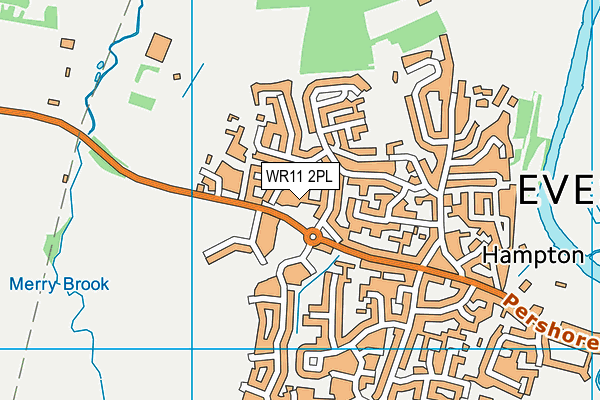WR11 2PL map - OS VectorMap District (Ordnance Survey) WR11 2PL map - OS VectorMap District (Ordnance Survey)