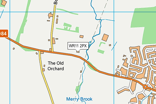 WR11 2PX map - OS VectorMap District (Ordnance Survey) WR11 2PX map - OS VectorMap District (Ordnance Survey)