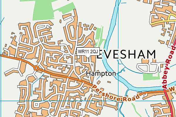WR11 2QJ map - OS VectorMap District (Ordnance Survey) WR11 2QJ map - OS VectorMap District (Ordnance Survey)