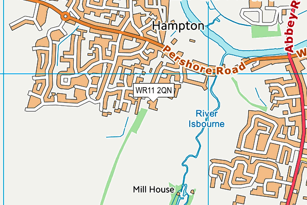 WR11 2QN map - OS VectorMap District (Ordnance Survey) WR11 2QN map - OS VectorMap District (Ordnance Survey)