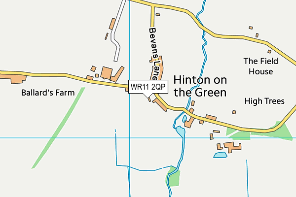 WR11 2QP map - OS VectorMap District (Ordnance Survey) WR11 2QP map - OS VectorMap District (Ordnance Survey)