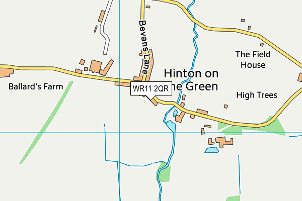 WR11 2QR map - OS VectorMap District (Ordnance Survey) WR11 2QR map - OS VectorMap District (Ordnance Survey)