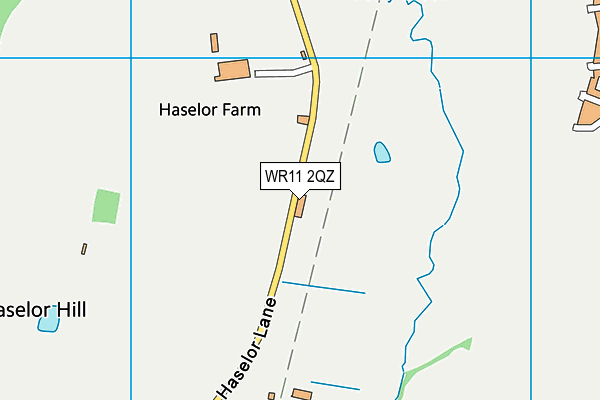 WR11 2QZ map - OS VectorMap District (Ordnance Survey)