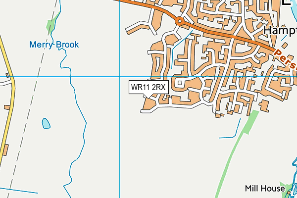 WR11 2RX map - OS VectorMap District (Ordnance Survey) WR11 2RX map - OS VectorMap District (Ordnance Survey)