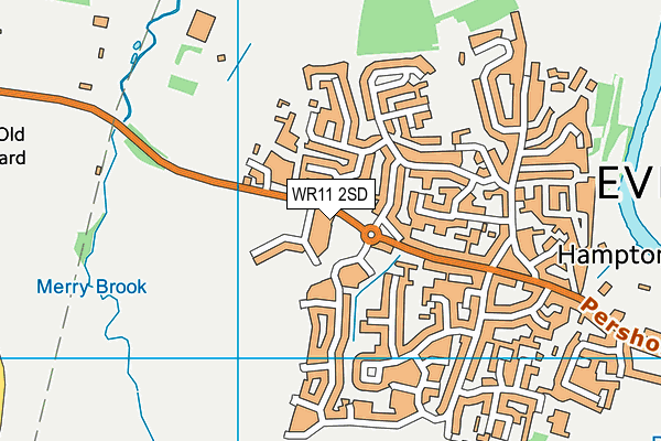 WR11 2SD map - OS VectorMap District (Ordnance Survey) WR11 2SD map - OS VectorMap District (Ordnance Survey)
