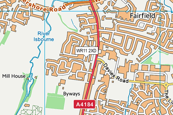 WR11 2XD map - OS VectorMap District (Ordnance Survey) WR11 2XD map - OS VectorMap District (Ordnance Survey)