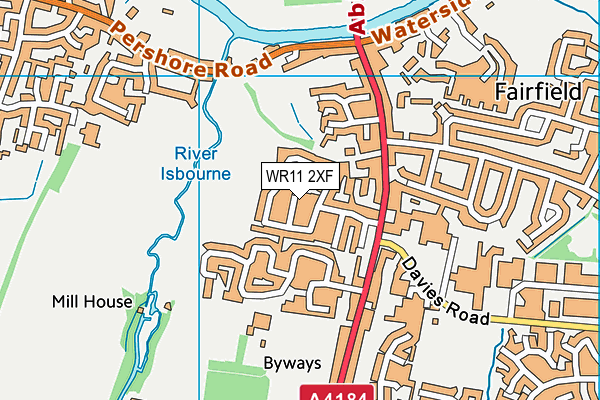 WR11 2XF map - OS VectorMap District (Ordnance Survey) WR11 2XF map - OS VectorMap District (Ordnance Survey)