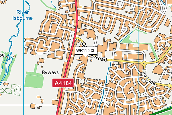 WR11 2XL map - OS VectorMap District (Ordnance Survey) WR11 2XL map - OS VectorMap District (Ordnance Survey)